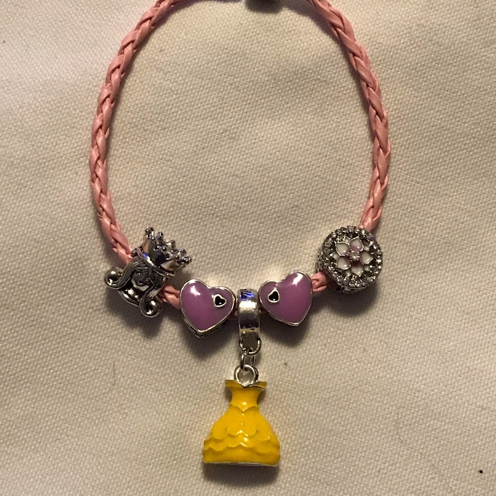 Disney dress charm bracelet beauty and the beast🦄